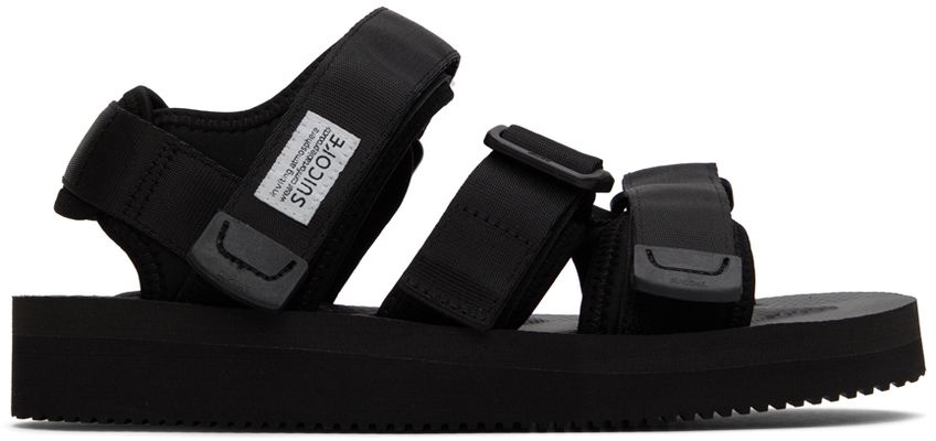 Suicoke Black KISEE-V Sandals