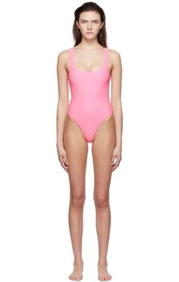 alexanderwang.t Pink Nylon One-Piece Swimsuit