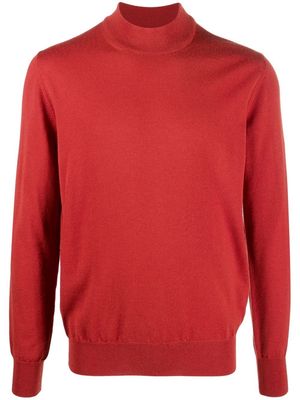 Pal Zileri roll neck wool sweater - Orange
