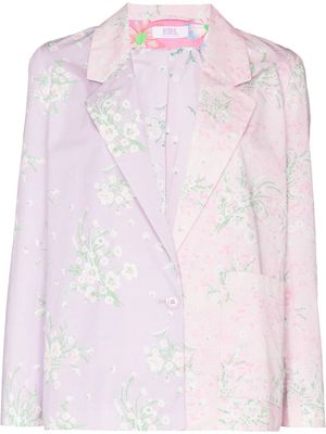 ERL floral-print blazer - Pink