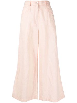 Forte Forte high-waisted wide-leg trousers - Pink