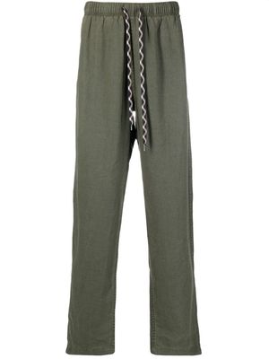 Zadig&Voltaire Pixel drawstring straight-leg trousers - Green