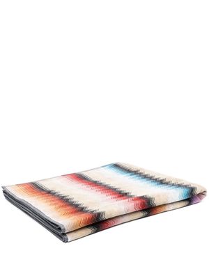 Missoni Home Byron zigzag-pattern towel - Neutrals