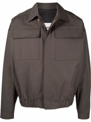 Nanushka patch-pocket shirt jacket - Brown