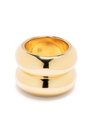 Uncommon Matters Breve double-band ring - Gold