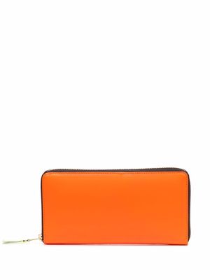Comme Des Garçons Wallet colour-block leather purse - Orange