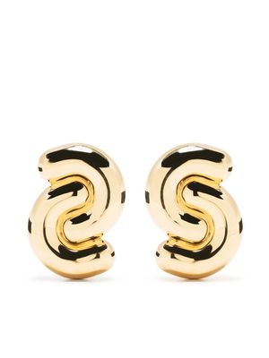 Uncommon Matters Tropos double-curve earrings - Gold