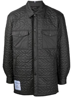MCQ quilted chest-pocket overshirt - Black