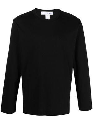 Comme Des Garçons Shirt longsleeved cotton T-shirt - Black