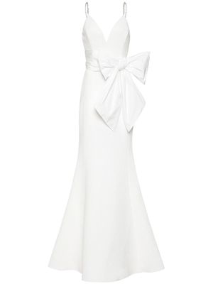Rebecca Vallance Genevieve bow-embellished gown - White