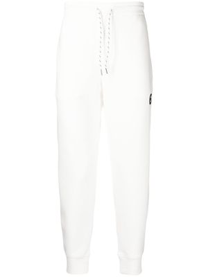 Emporio Armani logo-embroidered track pants - White