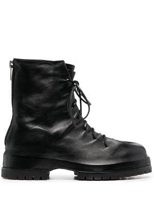 424 ankle lace-up fastening boots - Black