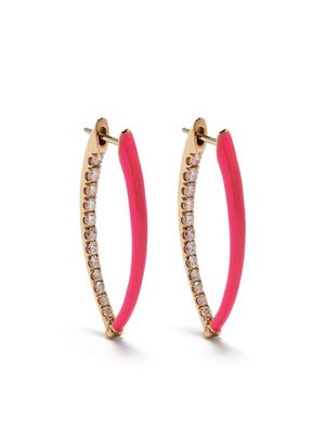 Melissa Kaye 18kt rose gold medium Cristina diamond earrings