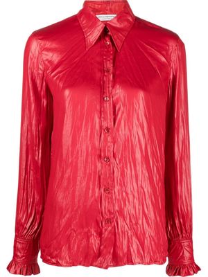 Philosophy Di Lorenzo Serafini ruched button-up shirt - Red