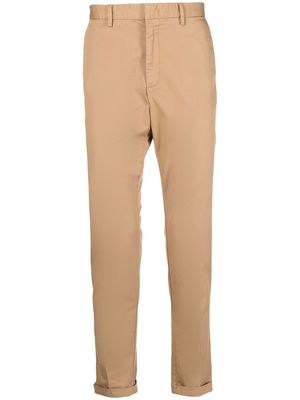 BOSS slim-cut chino trousers - Brown