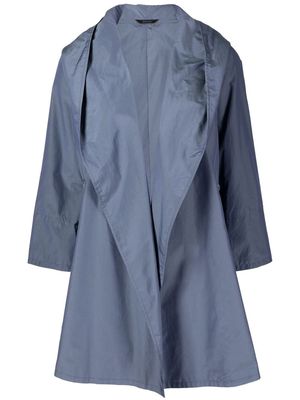 Colombo draped oversized raincoat - Blue