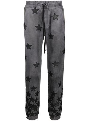 AMIRI star pattern gradient track trousers - Grey