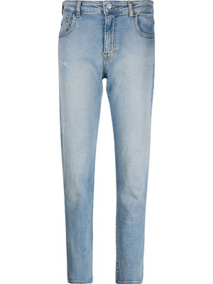 Emporio Armani mid-rise slim-cut jeans - Blue