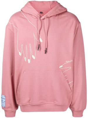 MCQ Handsy cotton hoodie - Pink