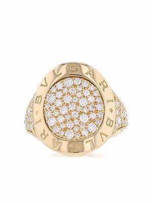 Bvlgari Pre-Owned 18kt yellow gold diamond ring