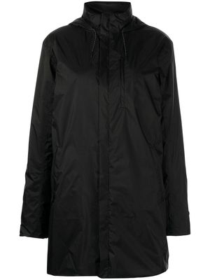 Rains padded hooded rain coat - Black