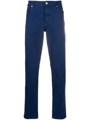 Brunello Cucinelli high rise slim-fit jeans - Blue