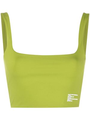 Patrizia Pepe cut-out cropped top - Green