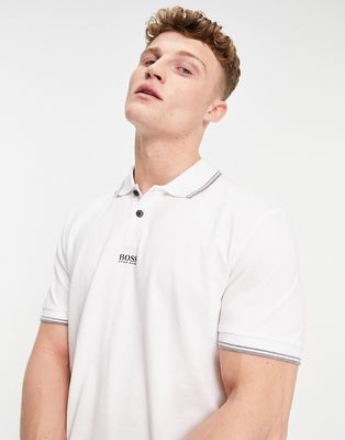 BOSS Pchup1 polo in white