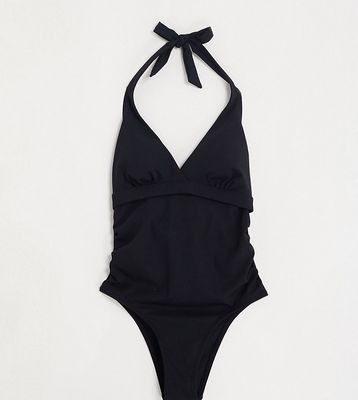 Dorina Atlantic Maternity plunge swimsuit in black