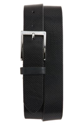 To Boot New York Perforated Leather Belt in Nevada Nero
