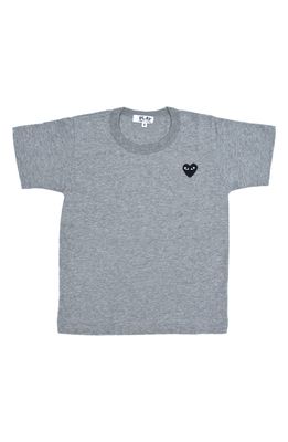 COMME DES GARCONS PLAY Little Black Heart T-Shirt in Grey