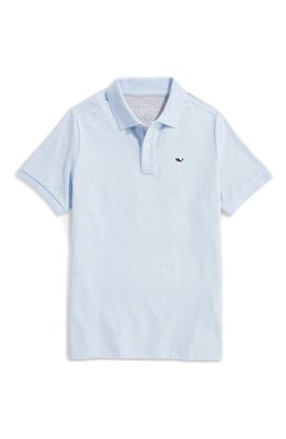 Vineyard Vines Kids' Edgartown Pique Performance Polo in Jake Blue