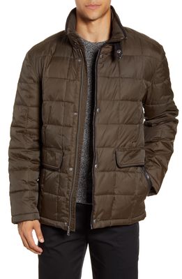 Cole Haan Box Quilted Jacket in Olive