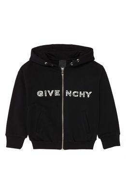 Givenchy Kids Kids' Lace Logo Graphic Hoodie in Black