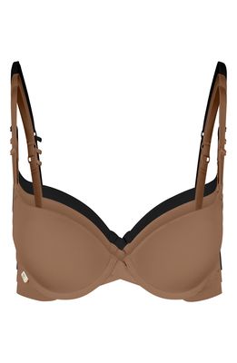 Harper Wilde The Boost Assorted 3-Pack Underwire Push-Up Bras in Brown