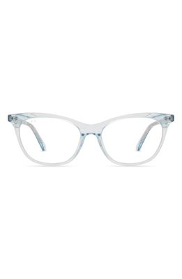 DIFF Jade 54mm Cat Eye Optical Glasses in Aqua Sea Crystal/Clear