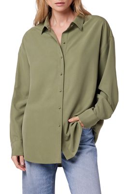 Favorite Daughter Long Sleeve Button-Up Shirt in Olive