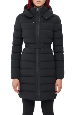 Mackage Ashley Water Resistant Down & Feather Coat in Black