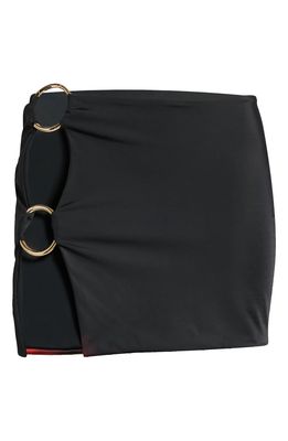 Louisa Ballou Double Ring Recycled Nylon Blend Cover-Up Skirt in Odyssey