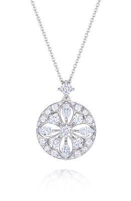 Kwiat Star Pendant Necklace in White Gold