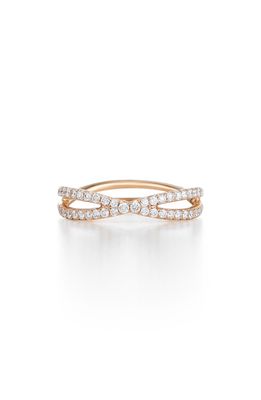 Kwiat Fidelity Crossover Diamond Band Ring in Rose Gold