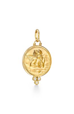 Temple St. Clair Diamond Angel Enhancer in Yellow Gold