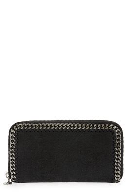 Stella McCartney Falabella Faux Leather Continental Wallet in 1000 Black
