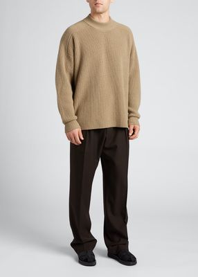 Men's Dareno Rib-Knit Wool-Cashmere Sweater