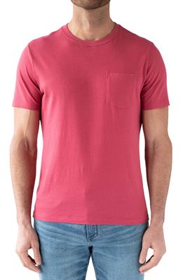 Devil-Dog Dungarees Men's Signature Pocket T-Shirt in Brick Red