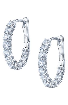 Kwiat Small Diamond Inside Out Hoop Earrings in White Gold