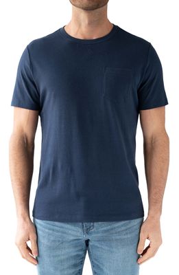Devil-Dog Dungarees Men's Signature Pocket T-Shirt in Navy Blue