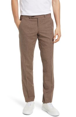 TED BAKER LONDON Men's Jerome Stretch Solid Dress Pants in Brown