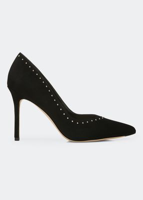 Nathalia Suede Pointed-Toe Pumps