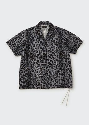Men's Snow Leopard Camp Shirt
